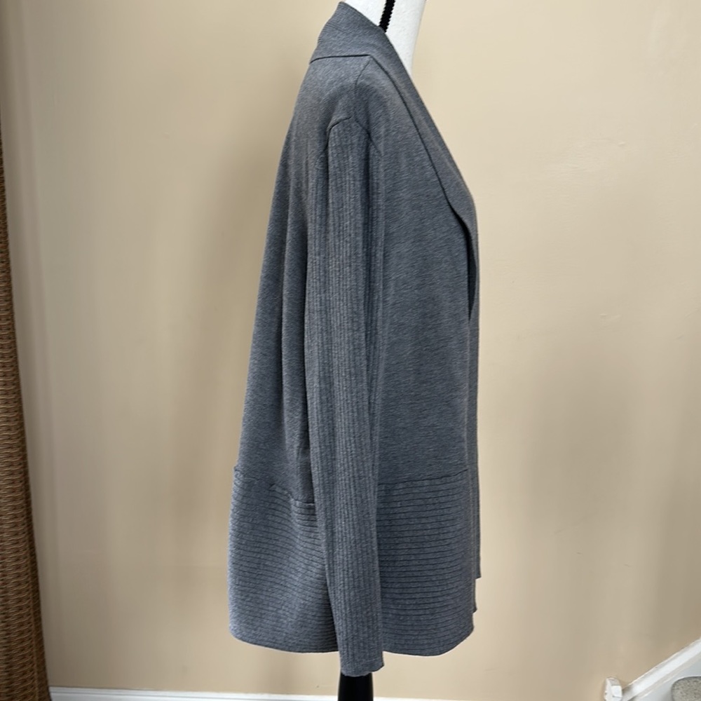Avenue Gray Open Front Cardigan (Size 18/20) - Picture 8 of 12